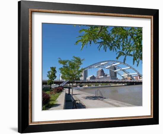 Frederick Douglas and Susan B Anthony Memorial Bridge, Genessee River, Rochester, New York, Usa-Bill Bachmann-Framed Photographic Print