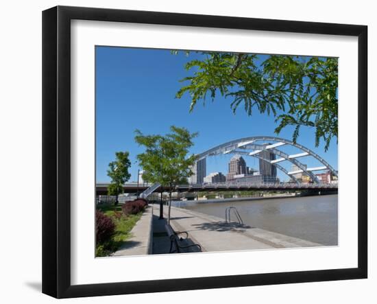 Frederick Douglas and Susan B Anthony Memorial Bridge, Genessee River, Rochester, New York, Usa-Bill Bachmann-Framed Photographic Print