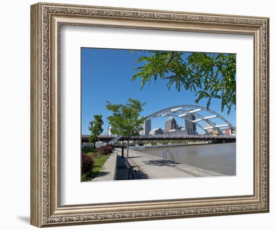 Frederick Douglas and Susan B Anthony Memorial Bridge, Genessee River, Rochester, New York, Usa-Bill Bachmann-Framed Photographic Print