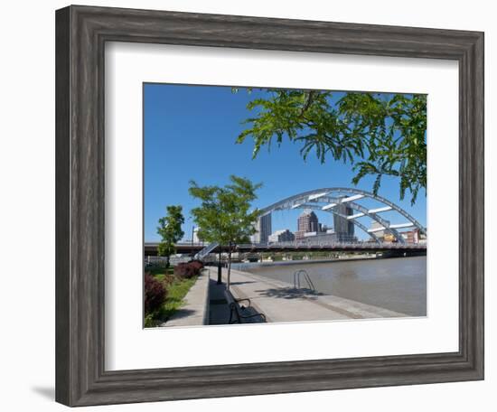 Frederick Douglas and Susan B Anthony Memorial Bridge, Genessee River, Rochester, New York, Usa-Bill Bachmann-Framed Photographic Print