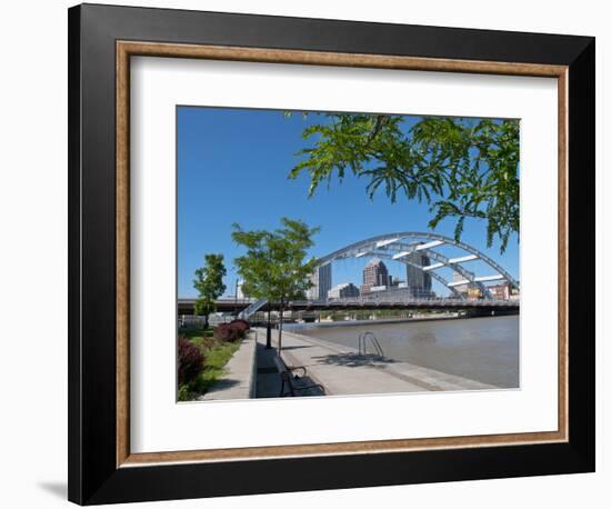 Frederick Douglas and Susan B Anthony Memorial Bridge, Genessee River, Rochester, New York, Usa-Bill Bachmann-Framed Photographic Print