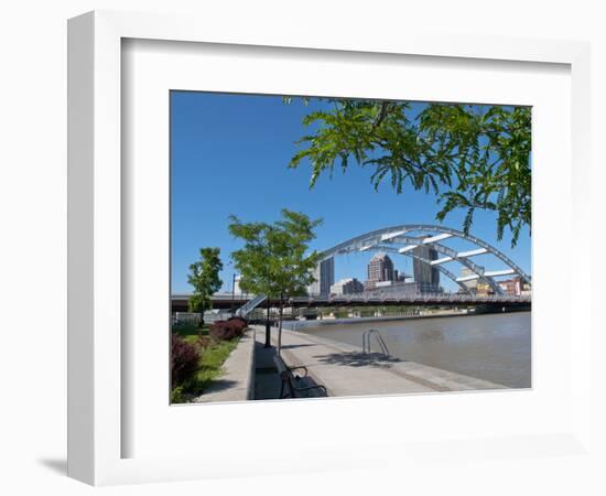 Frederick Douglas and Susan B Anthony Memorial Bridge, Genessee River, Rochester, New York, Usa-Bill Bachmann-Framed Photographic Print