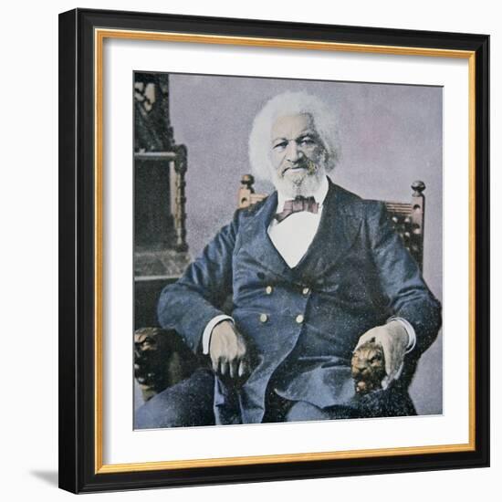 Frederick Douglass-Mathew Brady-Framed Giclee Print