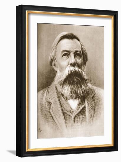 Frederick Engels-German School-Framed Giclee Print