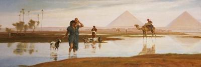 Overflow of the Nile, with the Pyramids-Frederick Goodall-Giclee Print