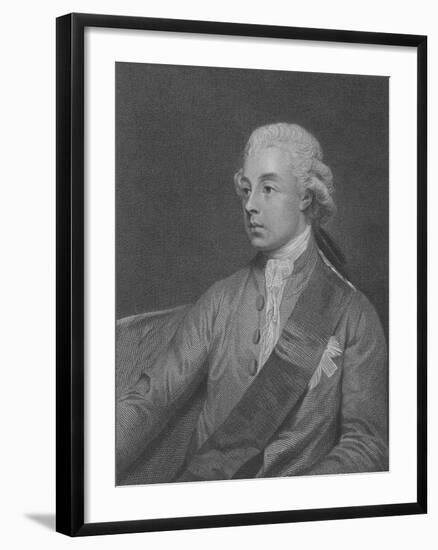 Frederick Howard, 5th Earl of Carlisle, Engraved by John Keyse Sherwin, 1782 (Engraving)-George Romney-Framed Giclee Print