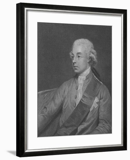 Frederick Howard, 5th Earl of Carlisle, Engraved by John Keyse Sherwin, 1782 (Engraving)-George Romney-Framed Giclee Print