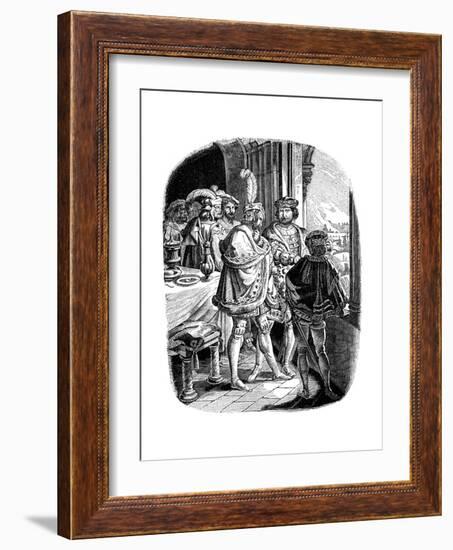 Frederick I' Meal in Heidelberg Castle 1462, 1840-Ludwig Richter-Framed Giclee Print