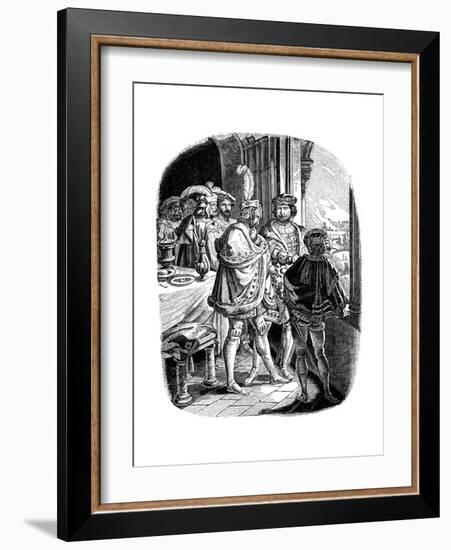 Frederick I' Meal in Heidelberg Castle 1462, 1840-Ludwig Richter-Framed Giclee Print