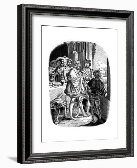 Frederick I' Meal in Heidelberg Castle 1462, 1840-Ludwig Richter-Framed Giclee Print