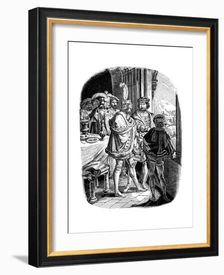 Frederick I' Meal in Heidelberg Castle 1462, 1840-Ludwig Richter-Framed Giclee Print