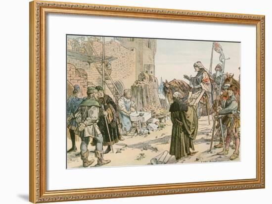 Frederick II at the Laying of the Foundations of the Castle on the River Spree in 1443-Carl Rohling-Framed Giclee Print