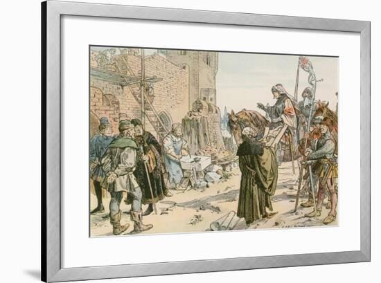 Frederick II at the Laying of the Foundations of the Castle on the River Spree in 1443-Carl Rohling-Framed Giclee Print