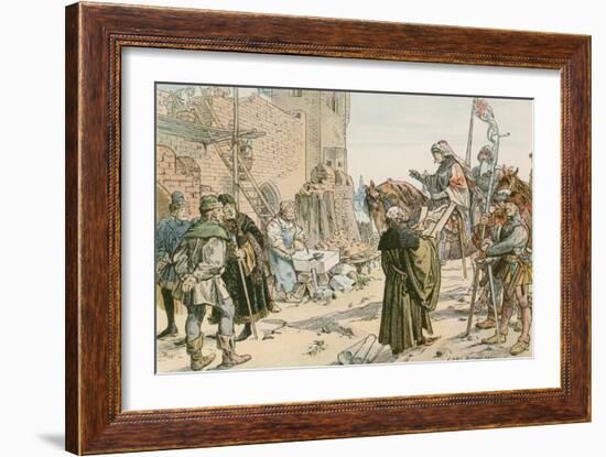 Frederick II at the Laying of the Foundations of the Castle on the River Spree in 1443-Carl Rohling-Framed Giclee Print