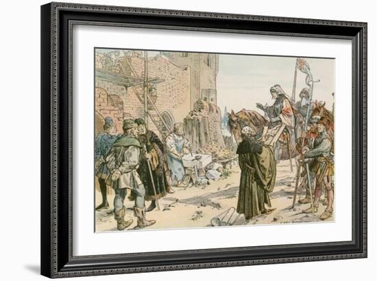 Frederick II at the Laying of the Foundations of the Castle on the River Spree in 1443-Carl Rohling-Framed Giclee Print