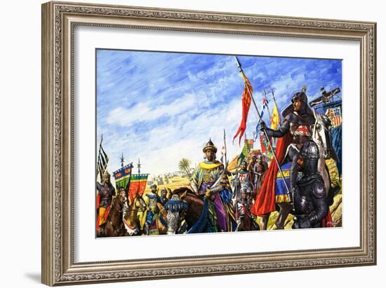 Frederick II in the Crusades-Roger Payne-Framed Giclee Print