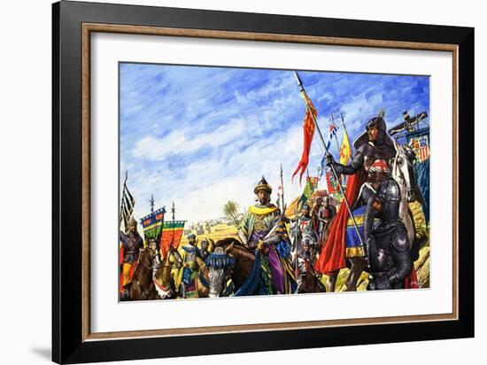 Frederick II in the Crusades-Roger Payne-Framed Giclee Print