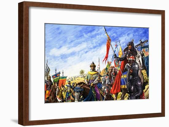 Frederick II in the Crusades-Roger Payne-Framed Giclee Print