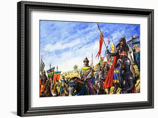 Frederick II in the Crusades-Roger Payne-Framed Giclee Print