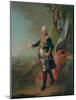 Frederick II, Landgrave of Hesse-Kassel, in the Officer's Uniform of the 45th Prussian Infantry…-Johann Heinrich Tischbein-Mounted Giclee Print