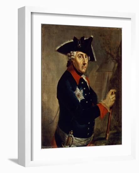 Frederick Ii the Great of Prussia, 1764-Anton Graff-Framed Giclee Print