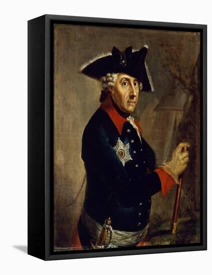 Frederick Ii the Great of Prussia, 1764-Anton Graff-Framed Premier Image Canvas