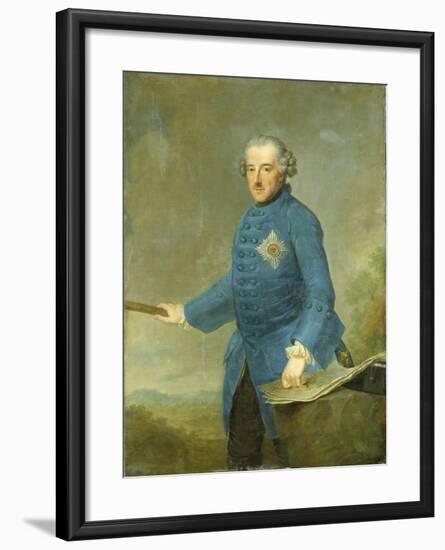 Frederick Ii the Great of Prussia, C.1770-Johann Georg Ziesenis-Framed Giclee Print