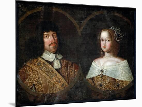 Frederick III of Denmark and his wife Sofia Amalia of Brunswick-Lyneburg, c.1643-Unknown Artist-Mounted Giclee Print