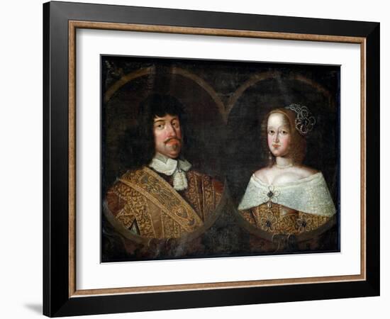 Frederick III of Denmark and his wife Sofia Amalia of Brunswick-Lyneburg, c.1643-Unknown Artist-Framed Giclee Print