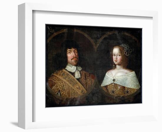 Frederick III of Denmark and his wife Sofia Amalia of Brunswick-Lyneburg, c.1643-Unknown Artist-Framed Giclee Print