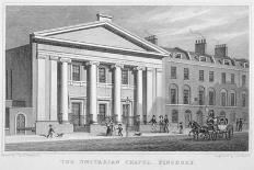 The Unitarian Chapel, South Place, Finsbury, London, 1828-Frederick James Havell-Giclee Print