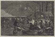The Weather and the Parks, Night Scene on the Serpentine-Frederick John Skill-Giclee Print