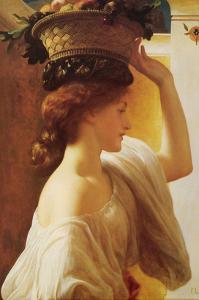 Eucharis - Girl with a Basket of Fruit by Frederick Leighton