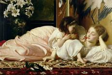 Flaming June-Frederick Leighton-Stretched Canvas