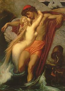 The Fisherman and the Syren: from a Ballad by Goethe, 1857 by Frederick Leighton