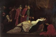 The Reconciliation of the Montague's and Capulet's over the Dead Bodies of Romeo and Juliet-Frederick Leighton-Art Print