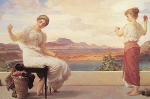 Winding the Skein by Frederick Leighton