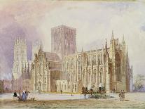 Lincoln Cathedral from the North West, Lincolnshire, England, 19th Century-Frederick Mackenzie-Framed Giclee Print