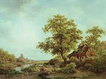 A Wooded Landscape-Frederick Marianus Kruseman-Giclee Print