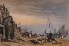 Brighton Beach, Haze clearing off, c1820-Frederick Nash-Giclee Print