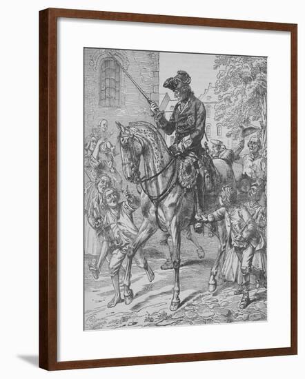 Frederick the Great of Prussia-English School-Framed Giclee Print