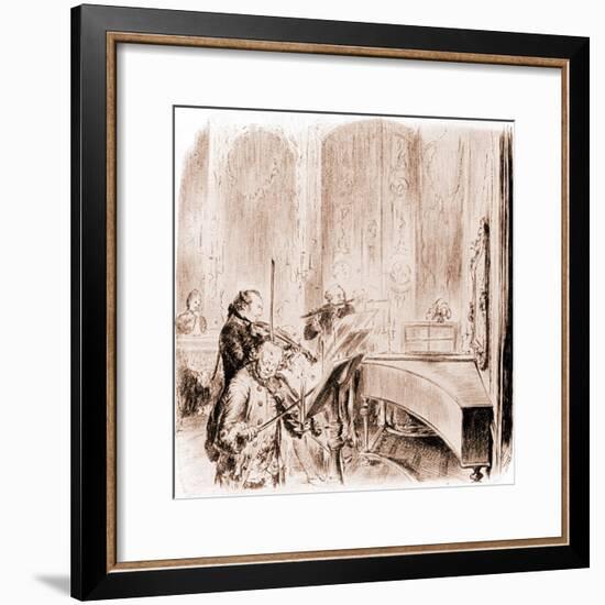 FREDERICK THE GREAT --Adolph Friedrich Erdmann von Menzel-Framed Giclee Print