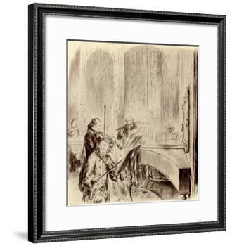 FREDERICK THE GREAT --Adolph Friedrich Erdmann von Menzel-Framed Giclee Print