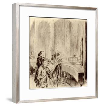 FREDERICK THE GREAT --Adolph Friedrich Erdmann von Menzel-Framed Giclee Print