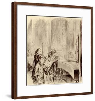FREDERICK THE GREAT --Adolph Friedrich Erdmann von Menzel-Framed Giclee Print