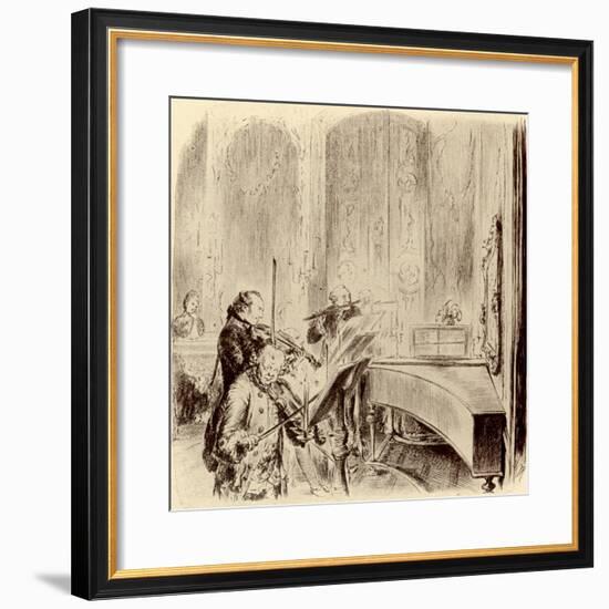 FREDERICK THE GREAT --Adolph Friedrich Erdmann von Menzel-Framed Giclee Print