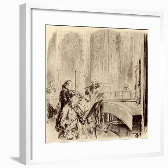 FREDERICK THE GREAT --Adolph Friedrich Erdmann von Menzel-Framed Giclee Print