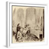 FREDERICK THE GREAT --Adolph Friedrich Erdmann von Menzel-Framed Giclee Print