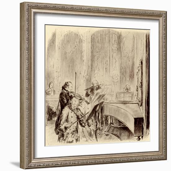 FREDERICK THE GREAT --Adolph Friedrich Erdmann von Menzel-Framed Giclee Print