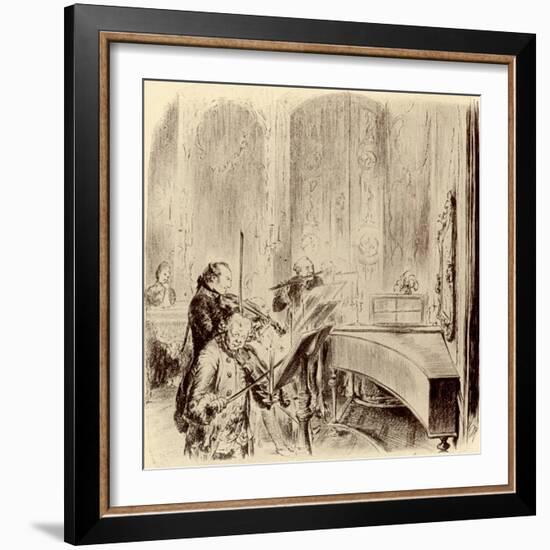 FREDERICK THE GREAT --Adolph Friedrich Erdmann von Menzel-Framed Giclee Print